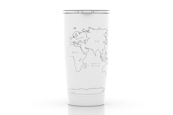 World Map 20 oz Insulated Tumbler