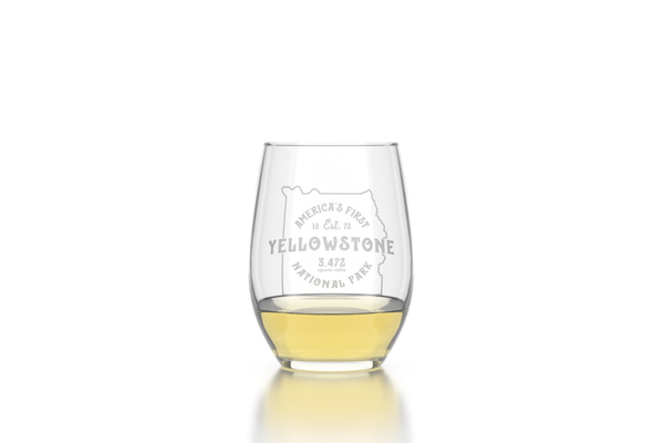 Yellowstone Stemless Wine Glass