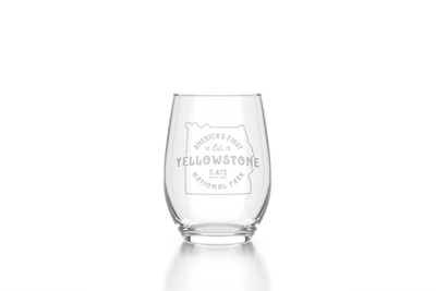Yellowstone Stemless Wine Glass