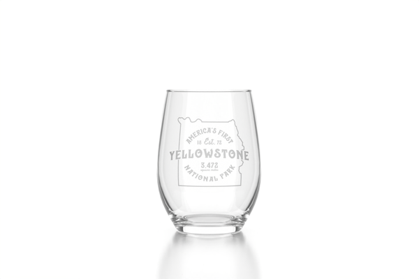 Yellowstone Stemless Wine Glass