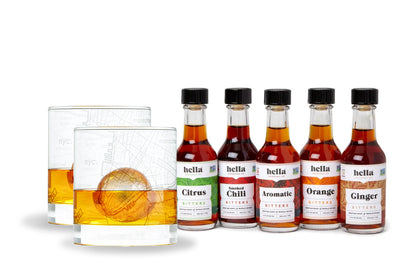 City Rocks and Bitters Gift Set