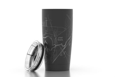 Recipient's City Map 20 oz Insulated Tumbler