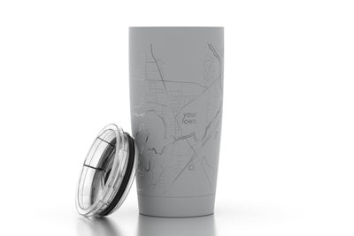 Recipient's City Map 20 oz Insulated Tumbler