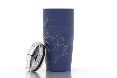 Recipient's City Map 20 oz Insulated Tumbler