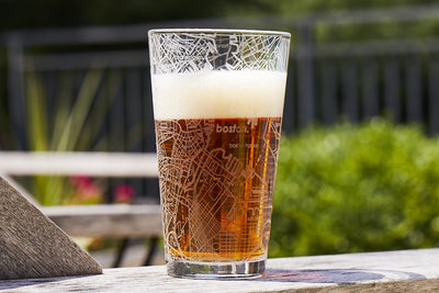Home Town Map Pint Glass