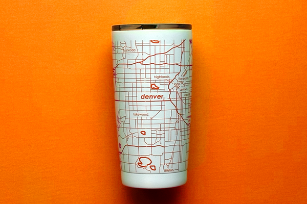 Home Town Map 20 oz Insulated Pint Tumbler