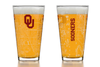 Univ of Oklahoma - Printed Map Pint Glass Pair
