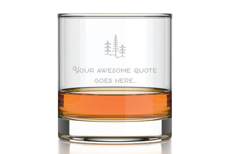 Custom Rocks Glasses: Custom Engraved Rocks Glasses - Well Told