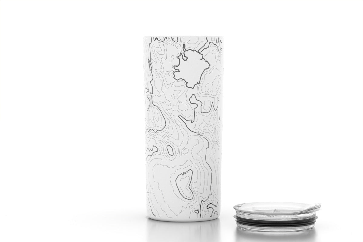 Topography Map 16 oz Insulated Tumbler - Well Told