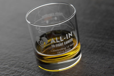Custom Logo Rocks Glass