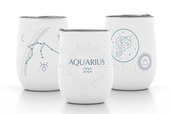 Zodiac 12 oz Insulated Wine Tumbler