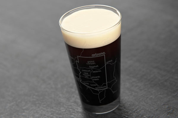 State Map Pint Glass
