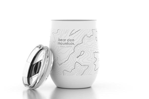 Topography Maps 12 oz Insulated Wine Tumbler