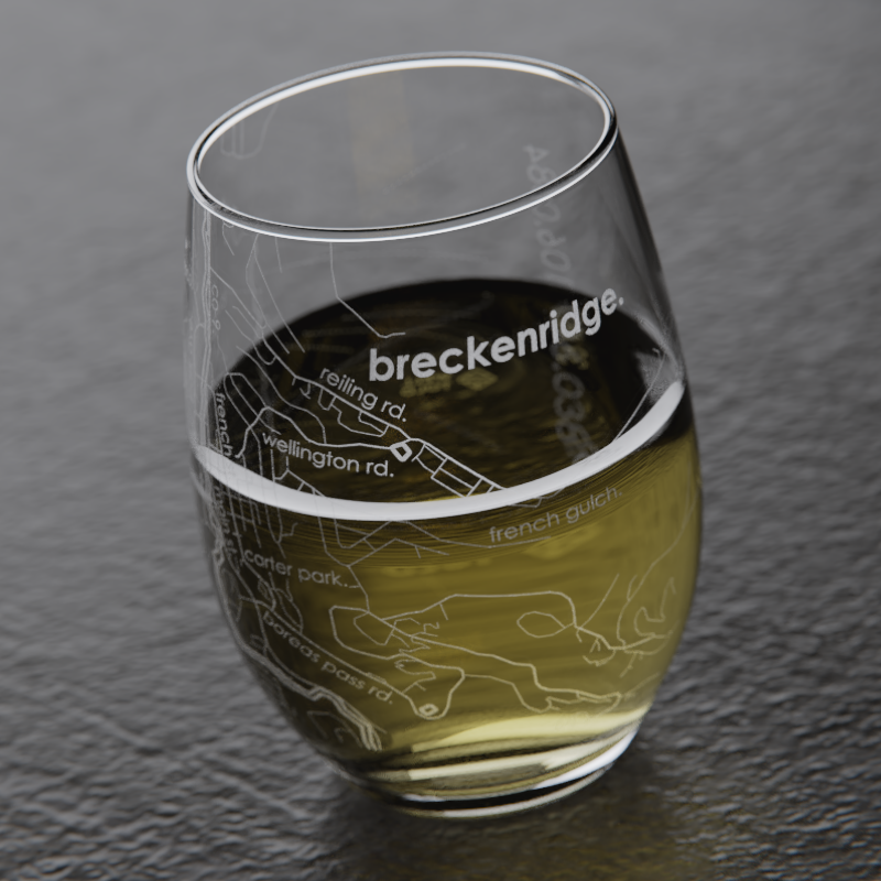 Home Town Stemless Wine Glasses