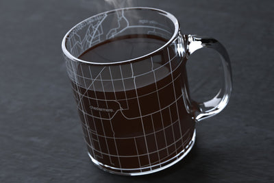 Calgary Canada Street Maps Glass Coffee Mug
