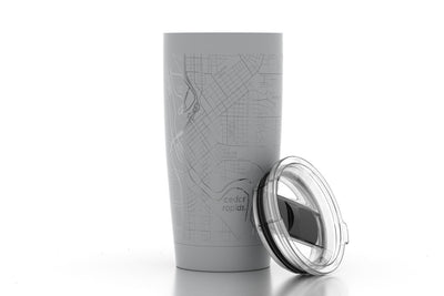 Recipient's City Map 20 oz Insulated Tumbler
