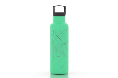 Military Base Map 21 oz Insulated Hydration Bottle