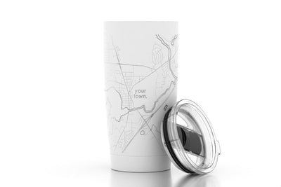 Recipient's City Map 20 oz Insulated Tumbler