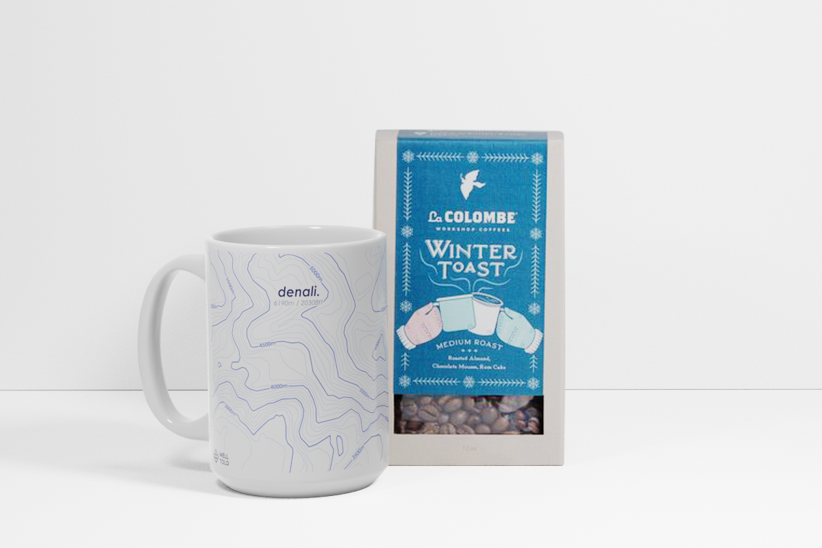 Custom Ceramic Mug + Coffee - Gift Set