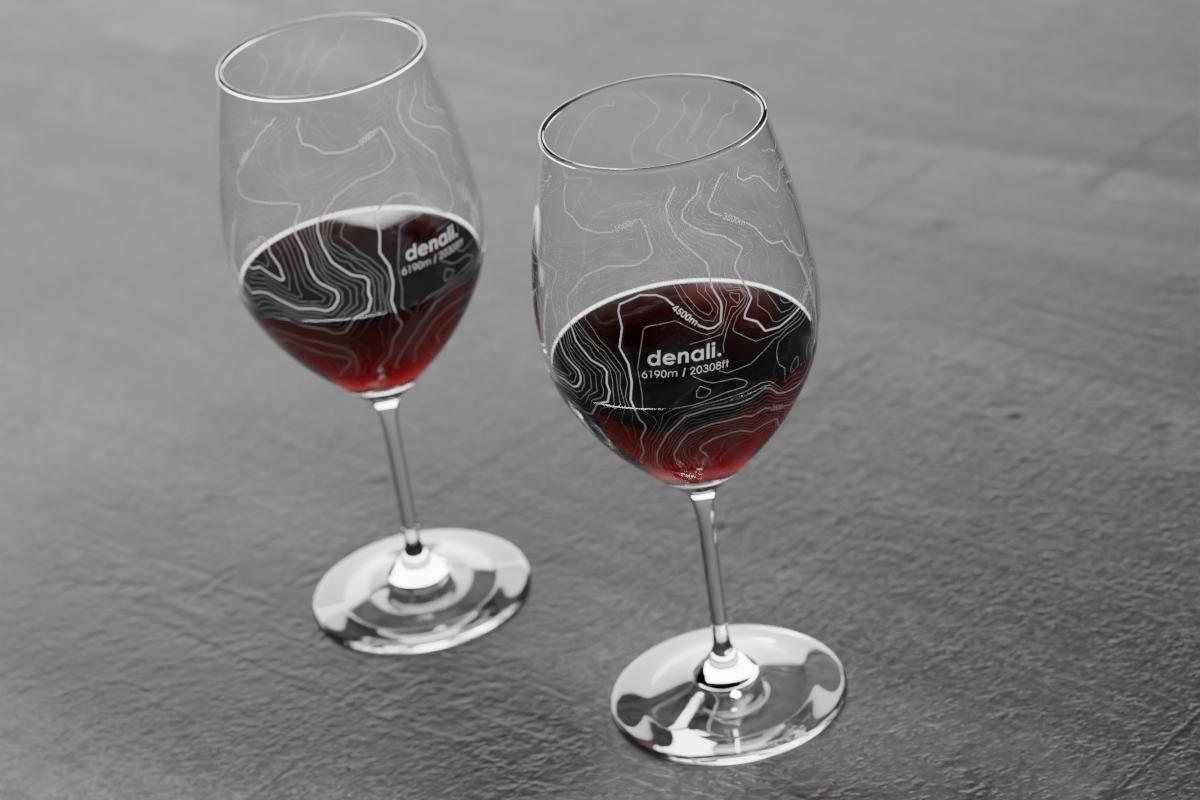 Riedel Stemless, Red Wine Glasses pair, monogrammed