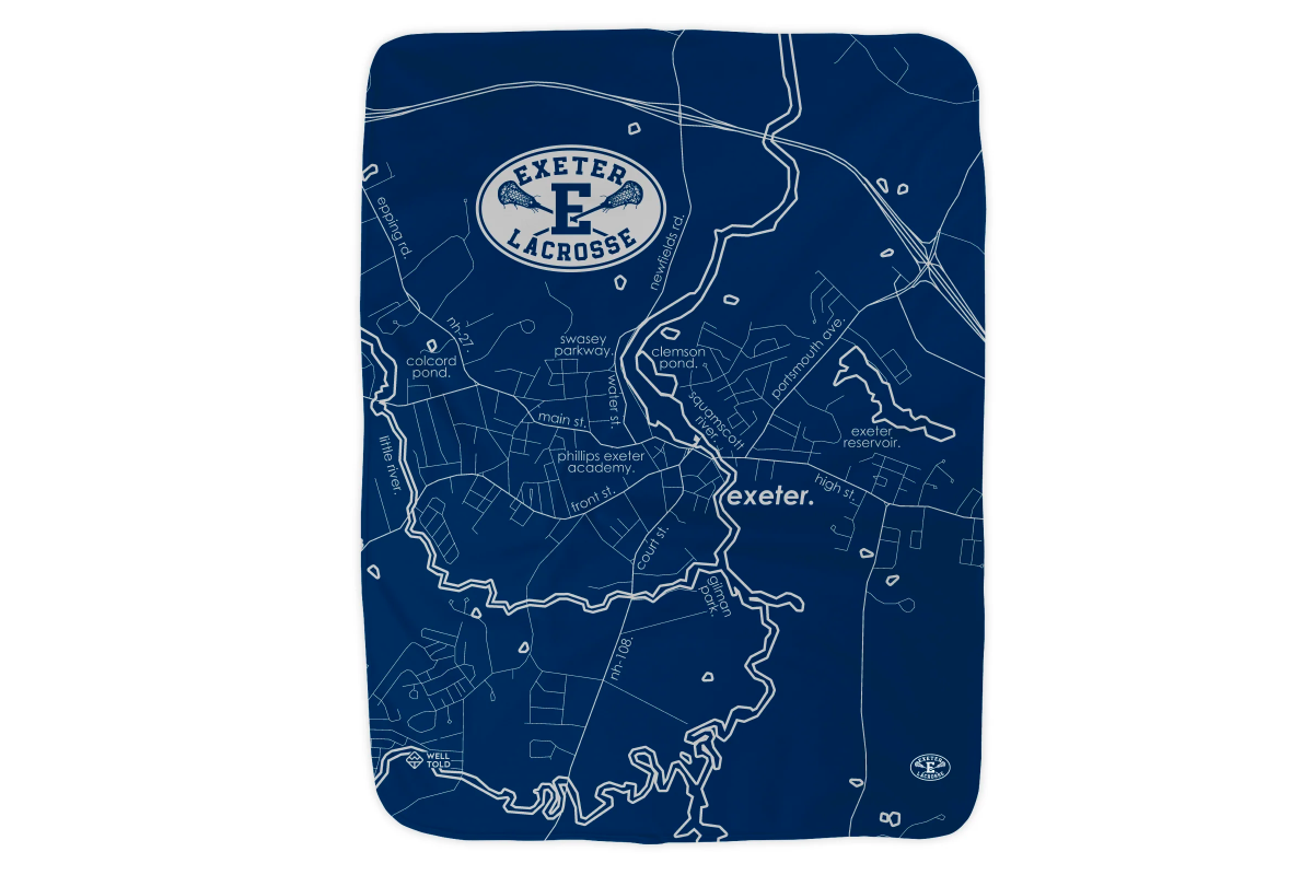 Exeter Lacrosse -  Map Blanket