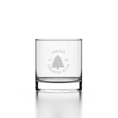 Custom Logo Rocks Glass