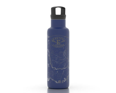 Exeter Lacrosse Map 21 oz Water Bottle - Personalize with Player Name and Number!