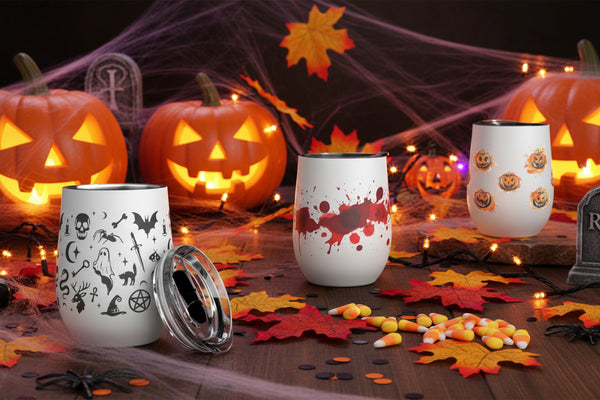 Halloween 12 oz Insulated Wine Tumbler