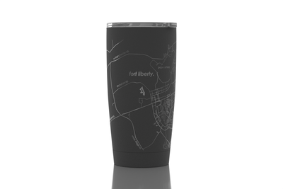 Military Base Map 20 oz Insulated Pint Tumbler