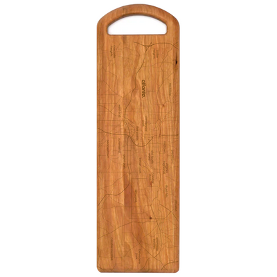 Home Town Map Cherry Handle Board