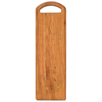 Home Town Map Cherry Handle Board