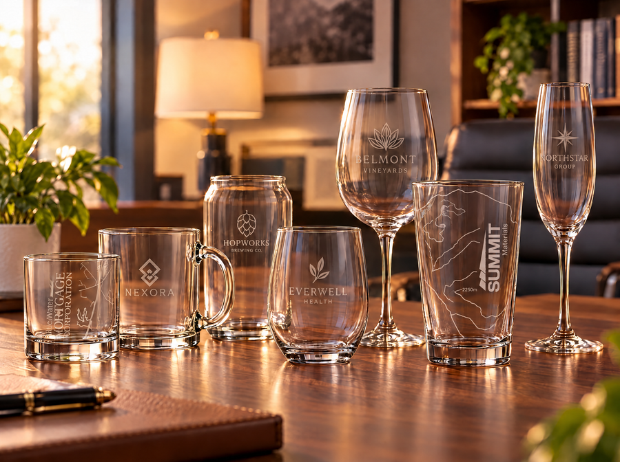 Custom Logo Glassware