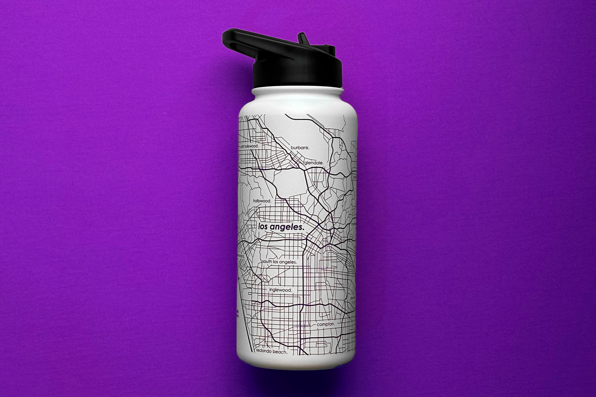 Home Town Map 32 oz Insulated Bottle