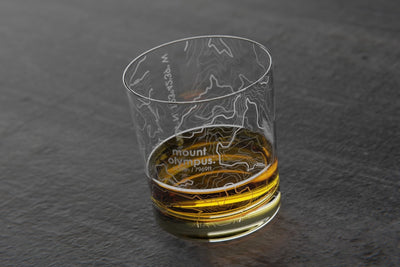 Topography Maps Riedel Crystal Rocks Glass