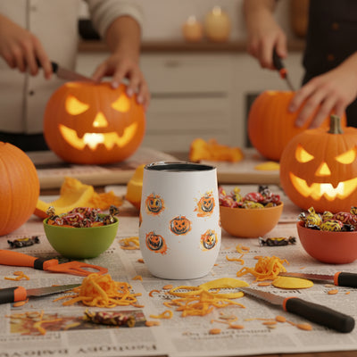 Halloween 12 oz Insulated Wine Tumbler