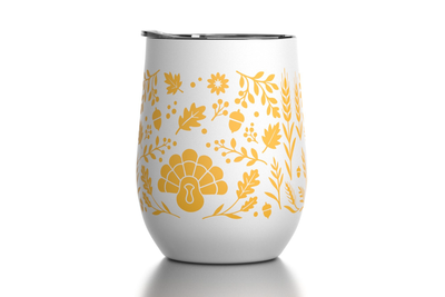Autumn 12 oz Insulated Wine Tumbler