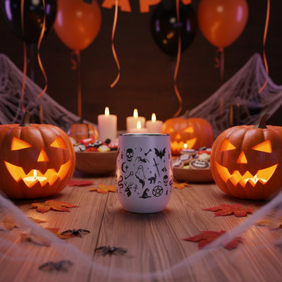 Halloween 12 oz Insulated Wine Tumbler