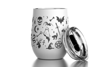 Halloween 12 oz Insulated Wine Tumbler