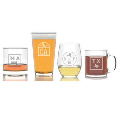 State Emblem Glassware