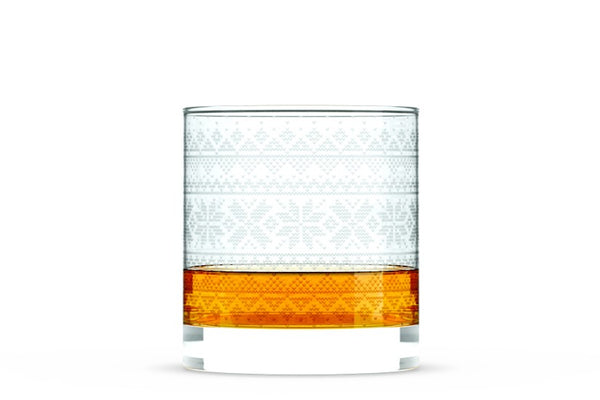 Cross Sweater Rocks Glass