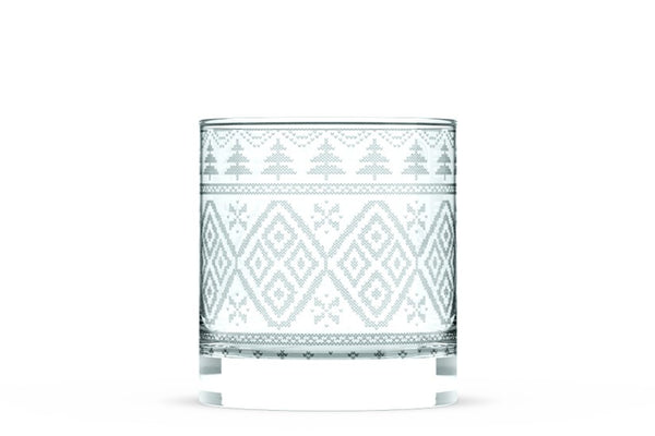 Pine Tree Sweater Rocks Glass