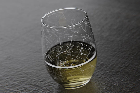 Burlington Map Stemless Wine Glass - Well Told