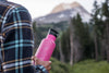 Pink custom insulated water bottle