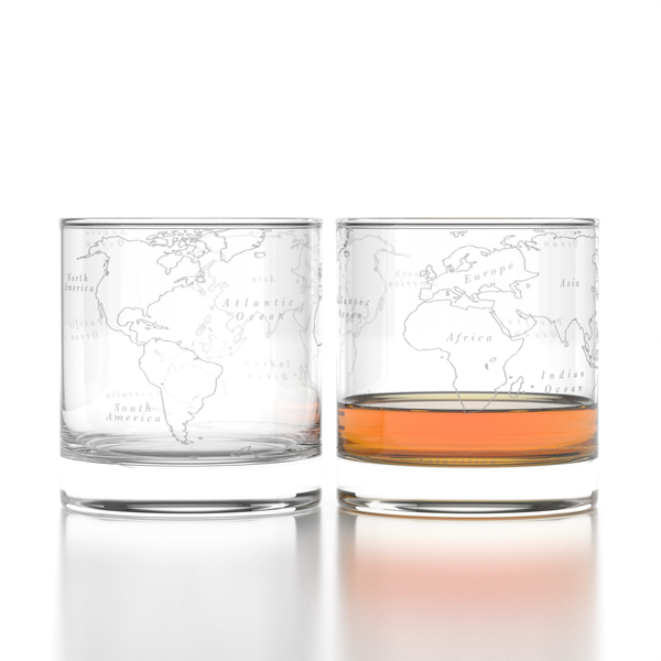 World Map Rocks - Set of 2