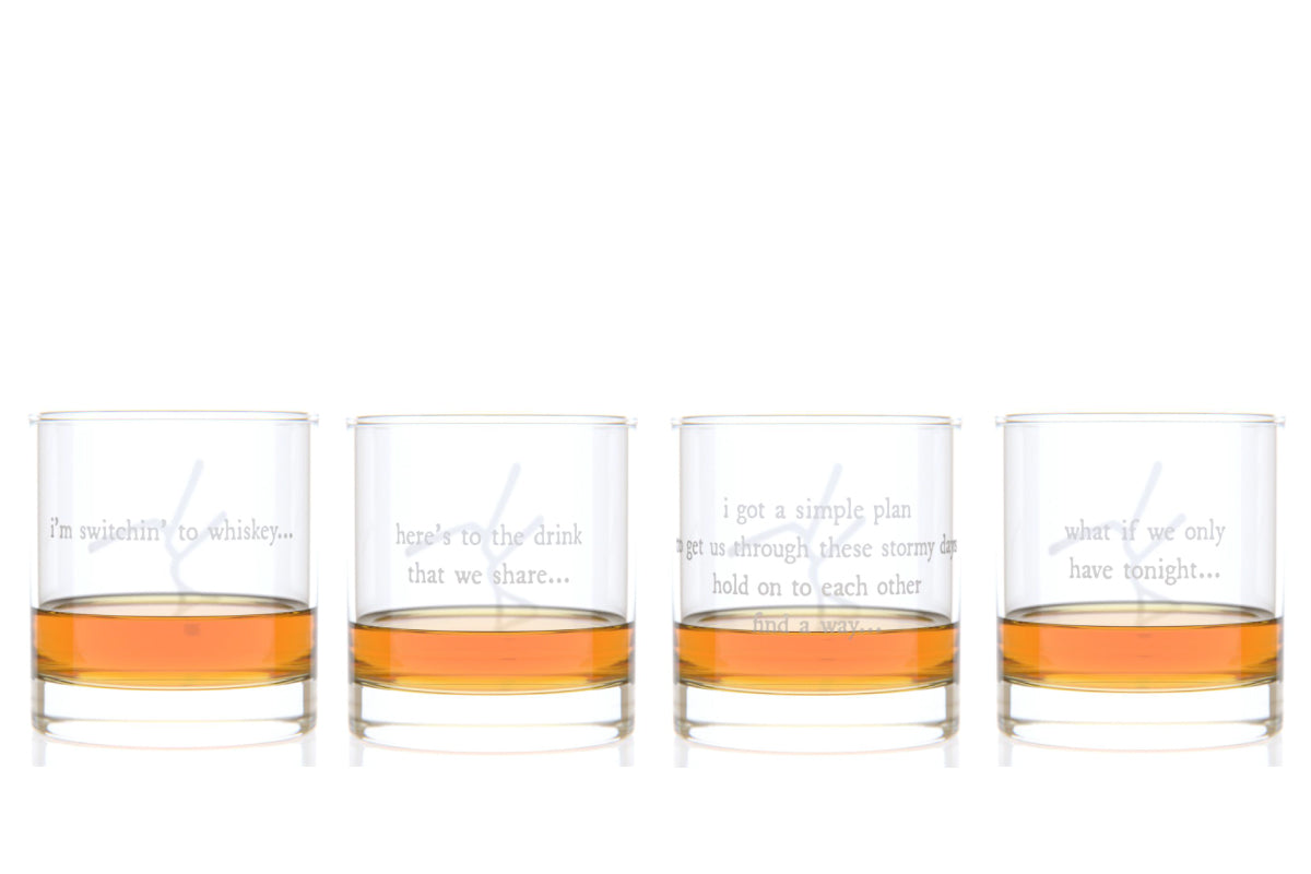 AEG Lyrics Rocks Glass - set of 4