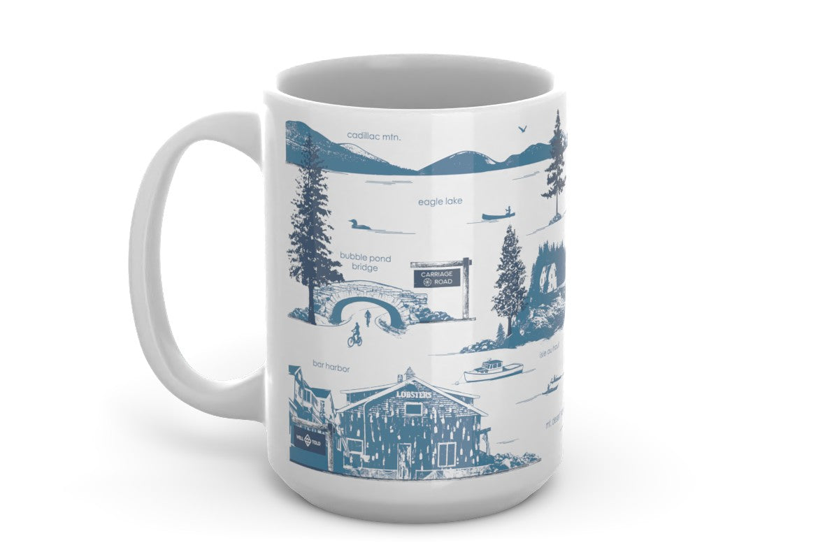 Acadia 15 oz Ceramic Mug - Acorn Brown | Well Told
