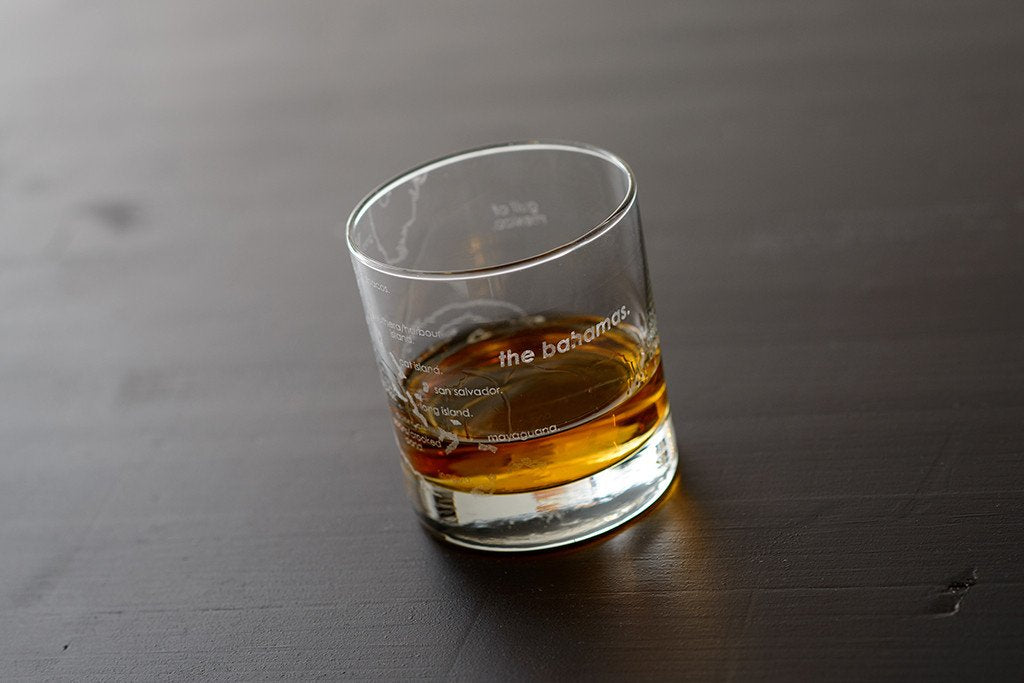Bahamas Islands Rocks Glass