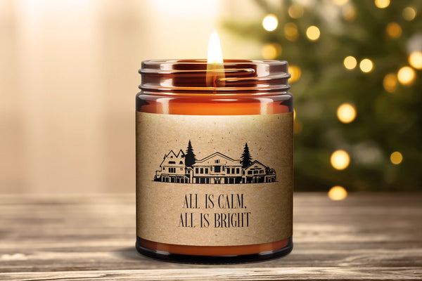 Holiday Custom Quote Candle - Amber