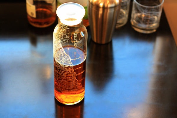 Chicago Street Maps Carafe