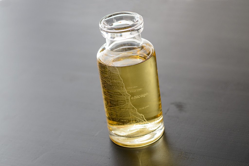 Chicago Street Maps Rustic Carafe